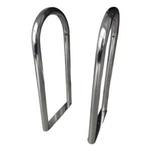 2 (par) Pega Mão Inox 45cm Corrimão Alça De Apoio Lancha Iat