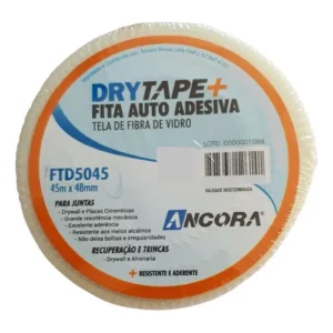 Fita Telada Adesiva Drywall Gesso Trincas Drytape Ancora 45m