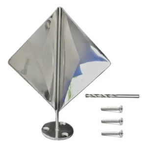 Refletor De Radar / Defletor Náutico Inox Lancha 19x16cm