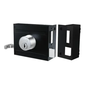 Fechadura Sobrepor Stam Para Portao 701/80 Preto Fosco