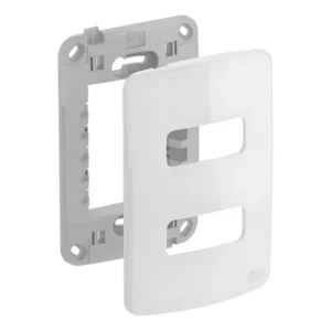 Placa 4x2 2 Posições Branca Composé Suporte WEG