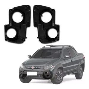 Par Suporte Farol Milha Fiat Strada Adventure 2013 Á 2019