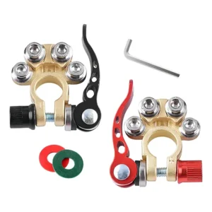 Par Plugue Terminal De Bateria Veicular Com Engate Rapido MFL