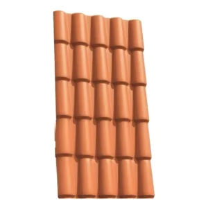 Telha PVC Colonial Ecológica Lux Telhas Terracota 5,25m x 0,88m