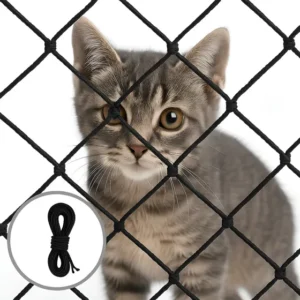 Rede Tela De Proteção Polietileno Janela 1,15x1,15 Com Corda