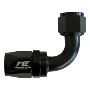 Conexão 6an / An6 Curva 90° Graus - New Evolution - Preta