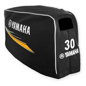 Capa Capô Motor Popa Yamaha 30hp 2 Tempos + Brinde Cor Preta
