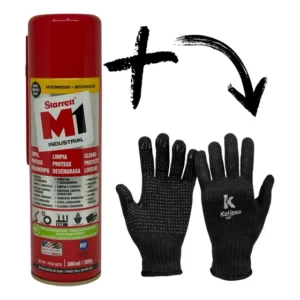 Oleo Lubrificante Starret M1 300ml Desengripante + Luva Epi