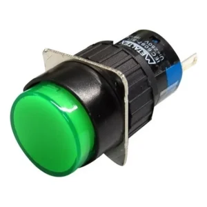 Sinaleiro 16mm Led Verde P16-IR7 Metaltex
