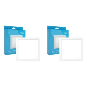 Plafon Led 18w Quadrado Sobrepor Branco Frio 6500k Elgin Kit C/2