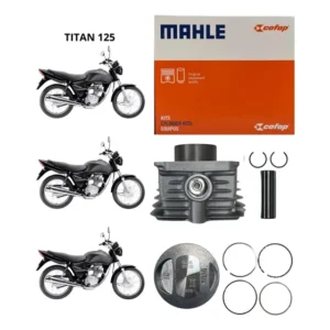 Kit Motor Camisa Pistão Anéis Honda Titan Fan 125