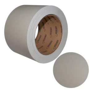 Fita Pvc De Borda Cinza Titânio Fosco 100 Mm X 5 Metros