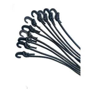 Elástico P Bagageiro Regulável Moto/bike 10un 1,0mt Preto