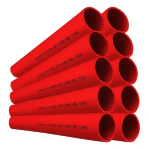 Kit 50 Condulete 3/4 Eletroduto De Sobrepor Vermelho 1 M Pvc