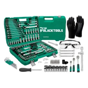 Jogo De Soquetes Chave Catraca 151 Pçs Com Acessórios