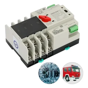Chave De Transferência Automática 100a 4 Polos 220v Branco