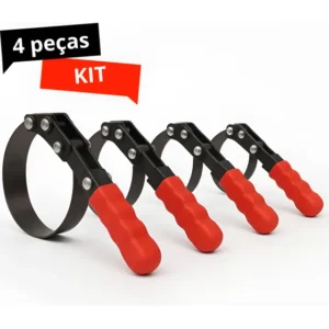 Chave Saca Filtro De Óleo Cinta Universal Kit 4 Tamanhos