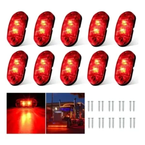 10 Lanterna Led Delimitadora Trailer Carreta Caminhão Baú