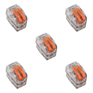 Conector Iluminação Incolor 2 Vias 4,0mm C/5 Pçs Eletrokit