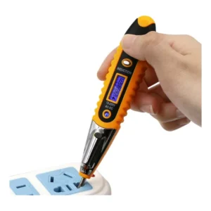 Testeira de Voltagem Digital Exbom com Detector Luminoso e Lanterna
