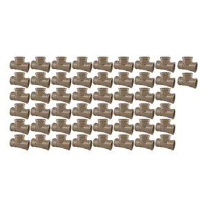 Kit 50 Te Soldável Pvc Marrom 25mm Água Fria 3/4'' Fortlev