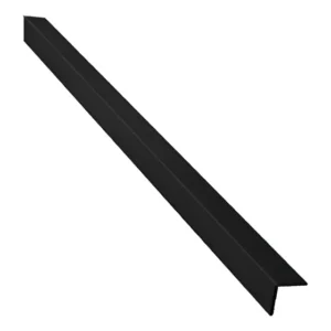 Cantoneira L Pvc 20 X 20 X 1,5mm X 3,0m Proteção Acabamento Cor Preto