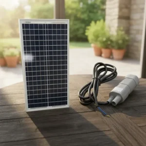 Bomba Dágua Submersível 600l/h + Painel Placa Solar 30w