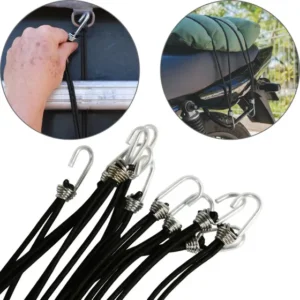 10 Corda Elastico Prende Carga Barco Barraca Bagageiro Moto