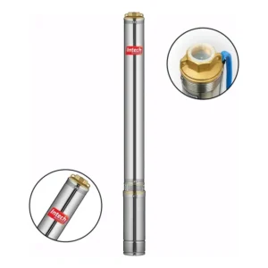 Bomba Submersa Caneta Palito Intech Machine BSCA2 1/4HP 2,5 Pol Para Poço Artesiano Água Limpa Aço Inox Alta Pressão Bomba Submersível Para Cisterna Caixa D'Água Irrigação Compacta