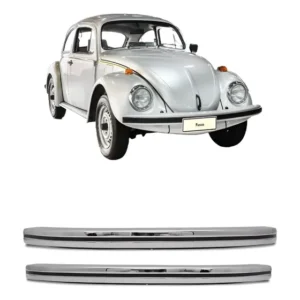 Par De Parachoque Cromado Fusca 1970 Á 1986 Dianteiro + Tras