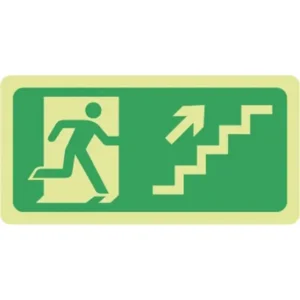Placa Sinalização S11 Escada De Emergência Sobe À Direita