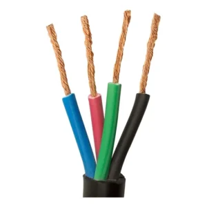 Cabo Flexível Pp 4x1,5mm Extensão Rolo Com 50 Metros Cor Preto