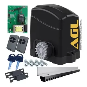 Kit Motor Portão Eletrônico 2 Controles + 3m Crem 220v - Agl