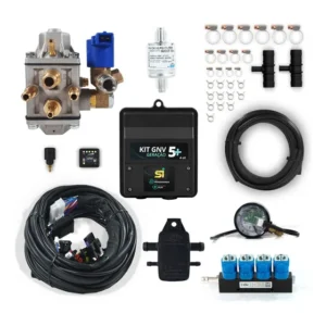Kit Gnv 5+ Sgv 5a Geração P/ 4 Cilindros Principais Peças