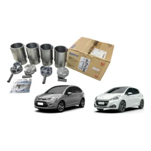 Kit Motor 208 Novo C3 1.5 8v Flex Pistao Camisa E Aneis