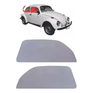 Par Vidro Incolor Porta Inteiriço Fusca Sem Quebra Vento