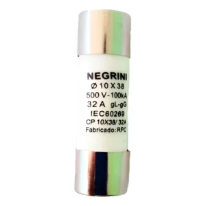 Fusível Cartucho Porcelana 10x38 Gl/gg Retardado - 32a 10 Pç Gama de voltagem 500V