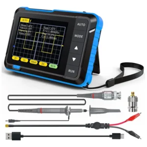 Mini Osciloscópio Portátil Dso152 E Ponta De Prova X10 P6100 200khz Azul