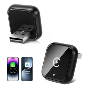 Adaptador Carplay USB Gllai Android Auto Sem Fio Preto Carros