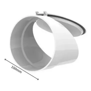 Válvula Retenção Esgoto 150mm 6" PVC com Anel Vedação
