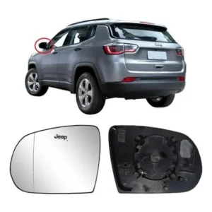 Lente Com Base Espelho Retrovisor Jeep Compass Original Par