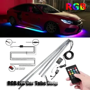 I 4 Tubos Carro Decoração Exterior Rva Levou Luz De Tira