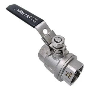 Válvula Monobloco Bipartida Passagem Plena Inox 304 - 1 Pol