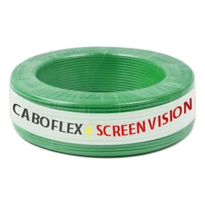 Fio 4mm Cabo Flexível Rolo Com 25 Metros Elétrico 750v Cor Verde Marca Screen Vision