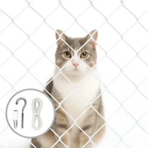 Rede Tela De Proteção Janelas Sacadas Gato 1,20x1,20 Kit