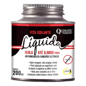 Fita Isolante Líquida Quimatic 200ml Incolor Para Isolamento Elétrico