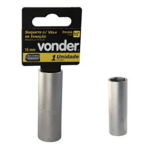 Soquete Longo Para Vela Ignição Automotiva 16 Mm Vonder