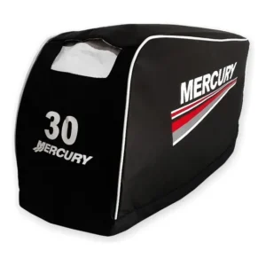 Capa Protetora Para Motor Náutico Mercury 30 Hp Lona Preta Infinity Capas