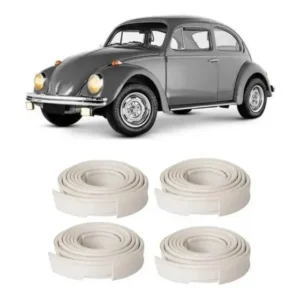 Kit Galão Paralama Debrum Dianteiro Tras Branco Fusca Largo