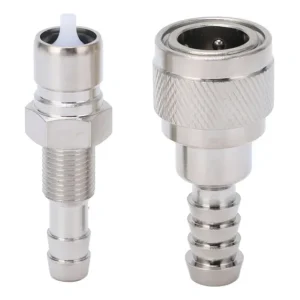 2 Peças De Conector De Linha De Combustível Macho Fêmea L